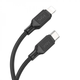 Кабель HOCO X90 Cool silicone PD charging data cable for iP Black - изображение 3