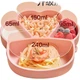 Детская тарелка LOCK&LOCK из силикона на присоске на 4 секции 530 мл Fruit Wood Green - изображение 1