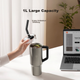 Термокухоль Xiaomi Ice King з трубочкою 1 л Metallic Gray (MJXGB01RM) - зображення 5