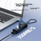 Хаб UNITEK Y-3089ABK USB 3.0, 4-портовий, з БЖ - зображення 4