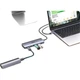 USB-концентратор UNITEK USB 3.2, високошвидкісна док-станція розширення 10 Гбіт/с, з блоком живлення Type-C, 4 порти, 2 порти USB-A + 2 порти Type-C, для ноутбуків і настільних комп'ютерів, подовжувальний кабель 1 метр. - зображення 3