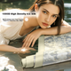 Охлаждающий коврик FUANNA 1000D из грубого ледяного шелка класса А, комплект из двух предметов для одного человека, золотистый, 1,2 x 2 метра [складной] - изображение 4