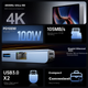 Хаб ULT-Unite Type-C з Ethernet RJ45 USB HDMI 4K 60Hz картридером - зображення 5