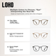 Оправа для очков LOHO Cold Tea легкая, для близоруких, с линзами Zeiss - изображение 5