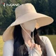 Сонцезахисний капелюх TUCANO для жінок з широкими полями, сонцезахисний капелюх, рибальський капелюх, літня шапка для захисту від ультрафіолету, пляжний капелюх для жінок - зображення 6