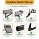 Складывающееся кресло кровать с подушкой до 150 кг LEOBRO Black (LB-1141) - изображение 3