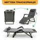 Складывающееся кресло кровать с подушкой до 150 кг LEOBRO Black (LB-1141) - изображение 8
