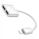 Адаптер Lightning на Lightning 2F 20-20000Hz белый для наушников и зарядки J-008 - изображение 6