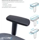 Крісло офісне Officepro Balance OC620-B-DG-DG Black/Dark Gray ( 13040 ) - изображение 19