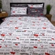 Комплект постельного белья Moon&Star Полуторный 143x210 наволочки 2x40x60 Love You Бязь Gold Люкс (MS-820014435) - изображение 2