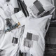 Комплект постільної білизни Moon&Star Полуторний Євро 160x220 наволочки 2x40x60 Urban Grey Бязь Gold Люкс (MS-820015420) - зображення 4