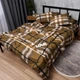 Комплект постельного белья Moon&Star King Size 220x240 наволочки 4x70x70 Mocha Check Микросатин Premium (MS-820016034) - изображение 5