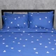 Комплект постельного белья Moon&Star Полуторный 143x210 наволочки 2x40x60 Pure Indigo Микросатин Premium (MS-820016185) - изображение 3