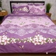 Комплект постельного белья Moon&Star Полуторный 143x210 наволочки 2x40x60 Purple Garden Микросатин Premium (MS-820016220) - изображение 2
