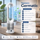 Напольный вентилятор Germatic AM-030JR 2в1, 1200 Вт, обогрев и охлаждение, автоповорот 80°, пульт ДУ, белый. - изображение 3