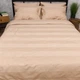Комплект постельного белья Moon&Star Евро 200x220 наволочки 2x40x60 Cream Latte Satin Stripe (MS-820016880) - изображение 2