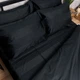 Комплект постельного белья Moon&Star Евро 200x220 наволочки 2x70x70 Deep Black Satin Stripe (MS-820016952) - изображение 6