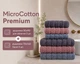 Набір турецьких махрових рушників Cestepe MicroCotton Premium 3 штуки 50x90 + 3 штуки 70х140 Ucgen 2 щільність 600 г/м2 - зображення 1