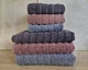 Набір турецьких махрових рушників Cestepe MicroCotton Premium 3 штуки 50x90 + 3 штуки 70х140 Ucgen 2 щільність 600 г/м2 - зображення 3