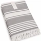 Пляжное полотенце Maison Dor Primavera Beach Grey хлопок 100-200 см серое - изображение 1