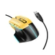 Ігрова миша Hoco GM31 Overlord USB-A 3600 DPI 7 кнопок чорно-жовта - зображення 1