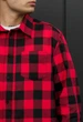 Мужская Рубашка Стаф Красная С Черным Элегантная Классическая Staff Ed Black & Red L (397196) - изображение 3