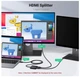 HDMI переключатель UGREEN 2x1 / 1x2 4K 60Hz, двунаправленный HDMI Switch с кабелем HDMI 1 м - изображение 6