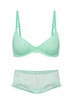 Комплект белья: бюстгальтер push-up и трусики-шортики Victoria's Secret 80C/L Салатовый (149857) - изображение 3