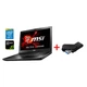 Игровой ноутбук MSI GL62 6QF / 15.6" (1920x1080) TN / Intel Core i7-6700HQ (4 (8) ядра по 2.6 - 3.5 GHz) / 16 GB DDR4 / 500 GB SSD / nVidia GeForce GTX 960M, 2 GB GDDR5, 128-bit / WebCam / Win 10 Pro б/у + Подарок Флеш-накопитель Kingston 64GB - изображение 1