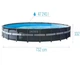 Круглый семейный каркасный бассейн Intex 26340 732 x 132 см для дома дачи из ПВХ серый (21-9-26340-0) - изображение 3