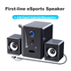 Акустическая система SADA S-201 2.1 Black, Bluetooth 5.3, с микрофоном и наушниками - изображение 10