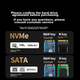 Корпус UGREEN для внешнего SSD M.2 NVMe/SATA 20Гбит/с, для ноутбуков/Apple, 35576 - изображение 4