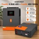 Готовий комплект резервного живлення PowMr 6.2kW 48V + акумулятор LiFePO4 48V 100Ah (чиста синусоїда, BMS) - зображення 1