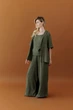 Женская рубашка из муслина ART KNIT оливковая, S-M 045961 - изображение 5