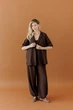 Жіноча сорочка з мусліну ART KNIT шоколад, S-М 045957 - зображення 6