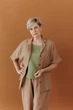 Жіноча сорочка з мусліну ART KNIT карамель, S-M 045955 - зображення 6