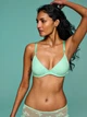 Комплект белья Victoria's Secret бюст Push-Up и трусики чики 1160837896 (Зеленый 36C/L) - изображение 6