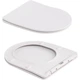Унітаз підвісний Qtap Robin Ultra Quiet 520×365×340 мм з сидінням Slim Duroplast мармур (QTROB26MR48998) - изображение 4