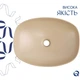 Раковина накладная Qtap Cardinal 500х380х140 мм с донным клапаном бежевий (QTCAR188SB49825) - изображение 2