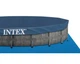 Каркасный бассейн Intex GreyWood Prism Frame Pool 549×122 см 24310 л круглый темно-серый с картриджным фильтр-насосом 5678 л/ч, стремянкой, подстилкой и тентом - изображение 4