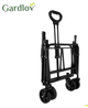 Складная садовая тележка 90 л 100 кг для дачи и кемпинга черный Gardlov HM-0563 - изображение 8