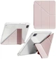 Чехол для планшета BeCover Ultra Slim Origami Transparent для Apple iPad Pro 11" M5 2025 с креплением для стилуса Apple Pencil Pink (BC_715956) - изображение 3