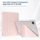 Чехол для планшета BeCover Ultra Slim Origami Transparent для Apple iPad Pro 11" M5 2025 с креплением для стилуса Apple Pencil Pink (BC_715956) - изображение 5