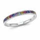 Каблучка срібна доріжка з фіанітами Silver Style 17.5 р. (100932.12 sku:2300103509508) - зображення 2
