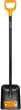 Садовая лопата совковая 127 см рессорная сталь Fiskars FK-2856 - изображение 8