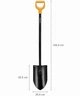 Лопата штыковая удлиненная 126.5 см сталь для садовых работ Fiskars FK-2862 - изображение 6
