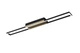 Потолочная люстра VALESO 3439/800 черная с золотом, LED 62W - изображение 1