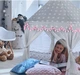 Детская палатка шаттр 123x123x140 см для игр и отдыха серо-розовая Kruzzel FK-1040 - изображение 2