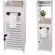Тумба для ванной комнаты с замком и держателем для туалетной бумаги 80x20x21 см Ruhhy белая - изображение 1
