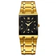 Женские наручные часы Skmei 9263GDBK Gold Black кварцевые с металлическим браслетом, золотистые/черные - изображение 1